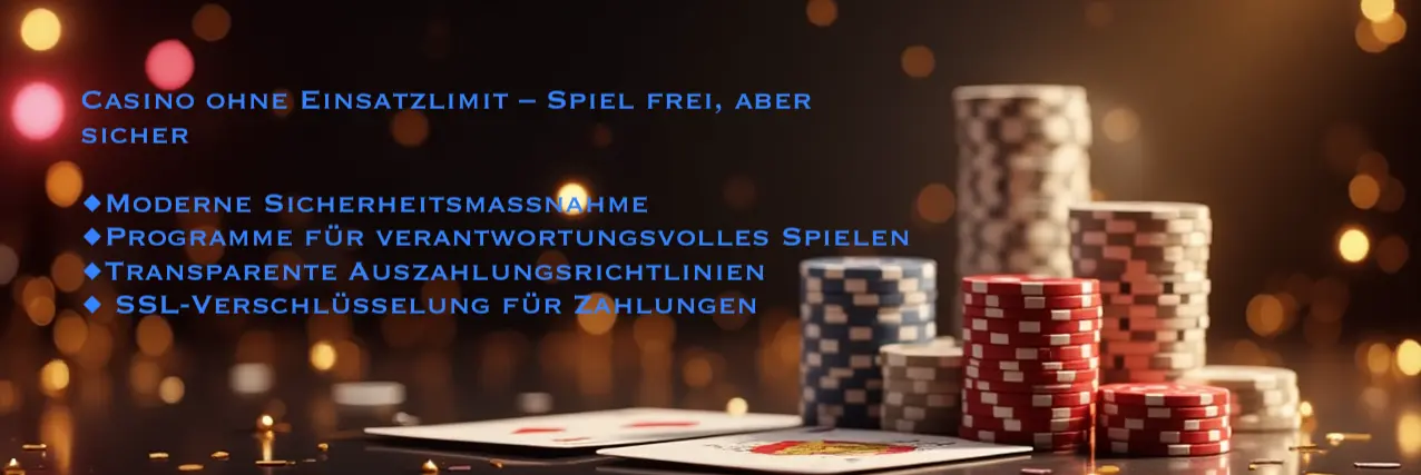 Casino ohne Einsatzlimit – Spiel frei, aber sicher