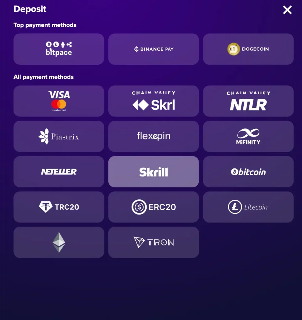 Stelario Payment Method